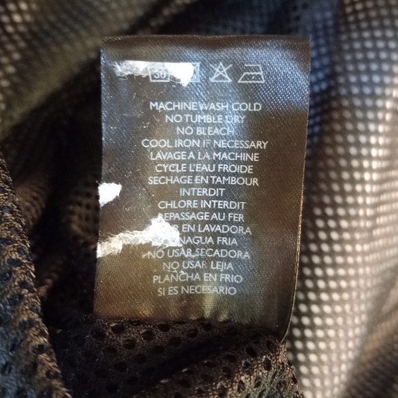 Slate & Stone dark jungle palm tree full zip hooded windbreaker jacket size Med - Picture 8 of 12